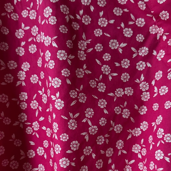 J. Crew Vibrant Pink Floral Blouse - Picture 3 of 4